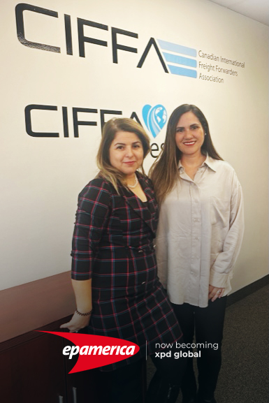 Nasy Panahi, director of Business Development, CIFFA, and our Canada Capabilities Leader, Alejandra Saucedo at the CIFFA Office