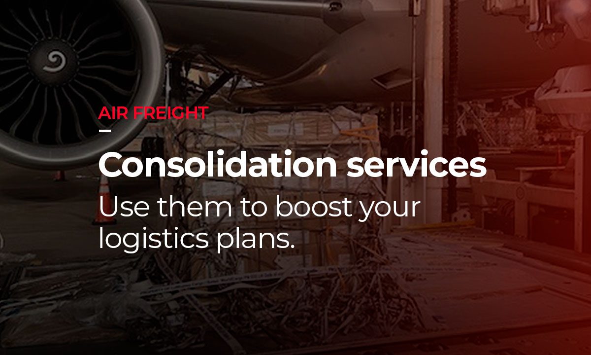 What is an air freight consolidation service?