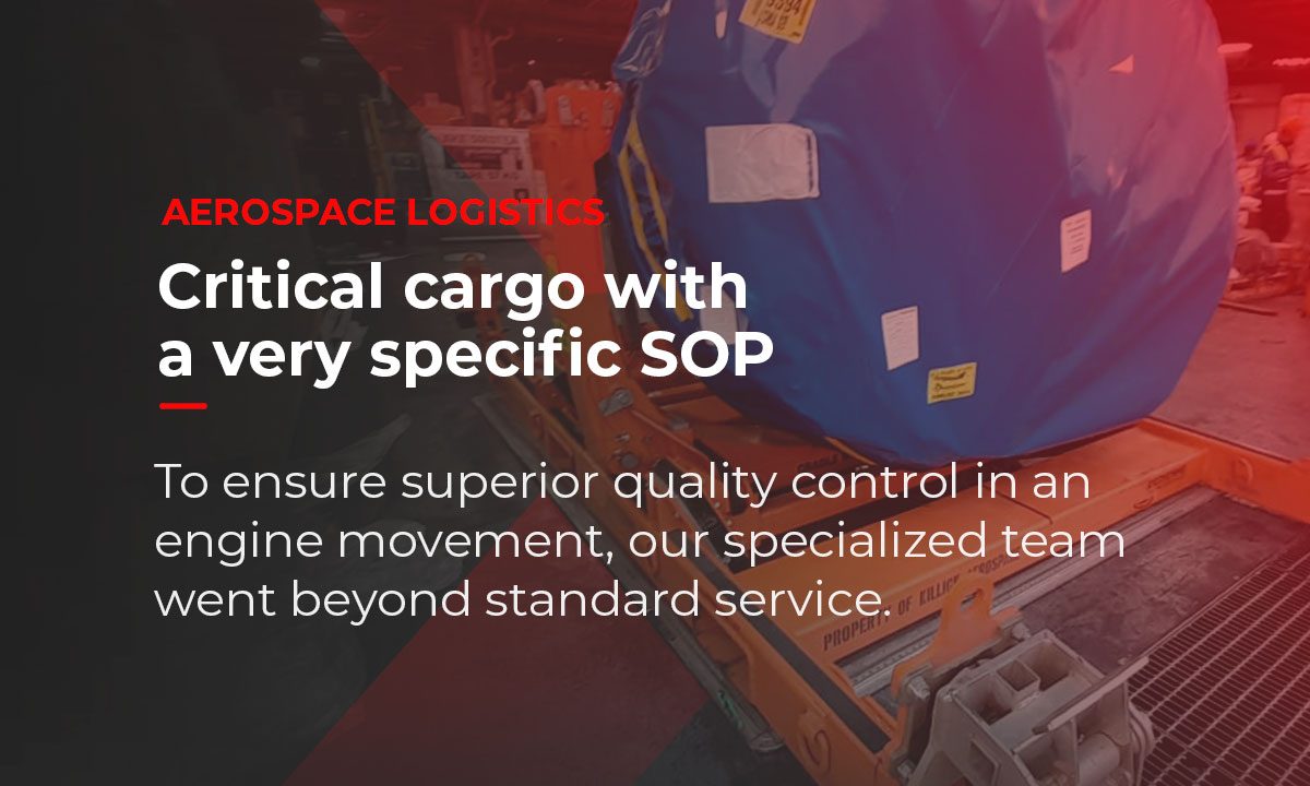 Expedited aerospace logistics | What should you do if you need to move an aircraft engine door to door in a critical movement?